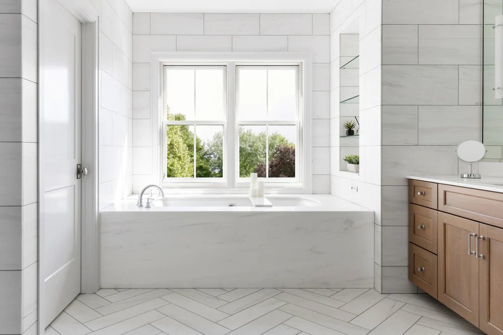 Bianco Dolomiti Marble Field Tile 12" x 24" Zicana Boutique - Zicana Boutique - 5