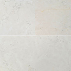 Bianco Perlino Brushed Marble Field Tile 12''x24''x3/8'' Zicana Boutique - Zicana Boutique - 1