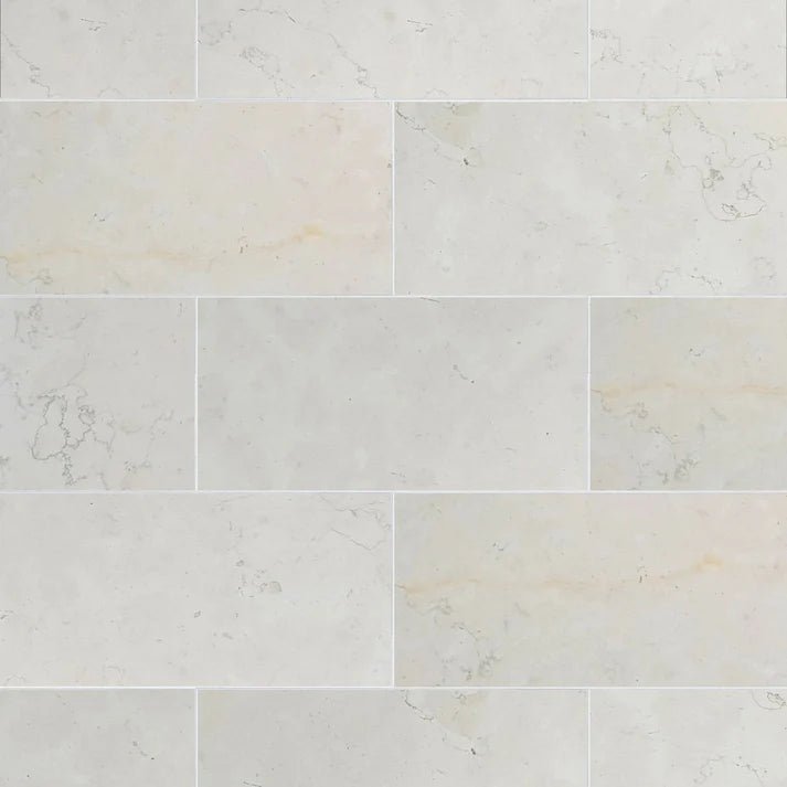 Bianco Perlino Brushed Marble Field Tile 6''x12'' Zicana Boutique - Zicana Boutique - 1