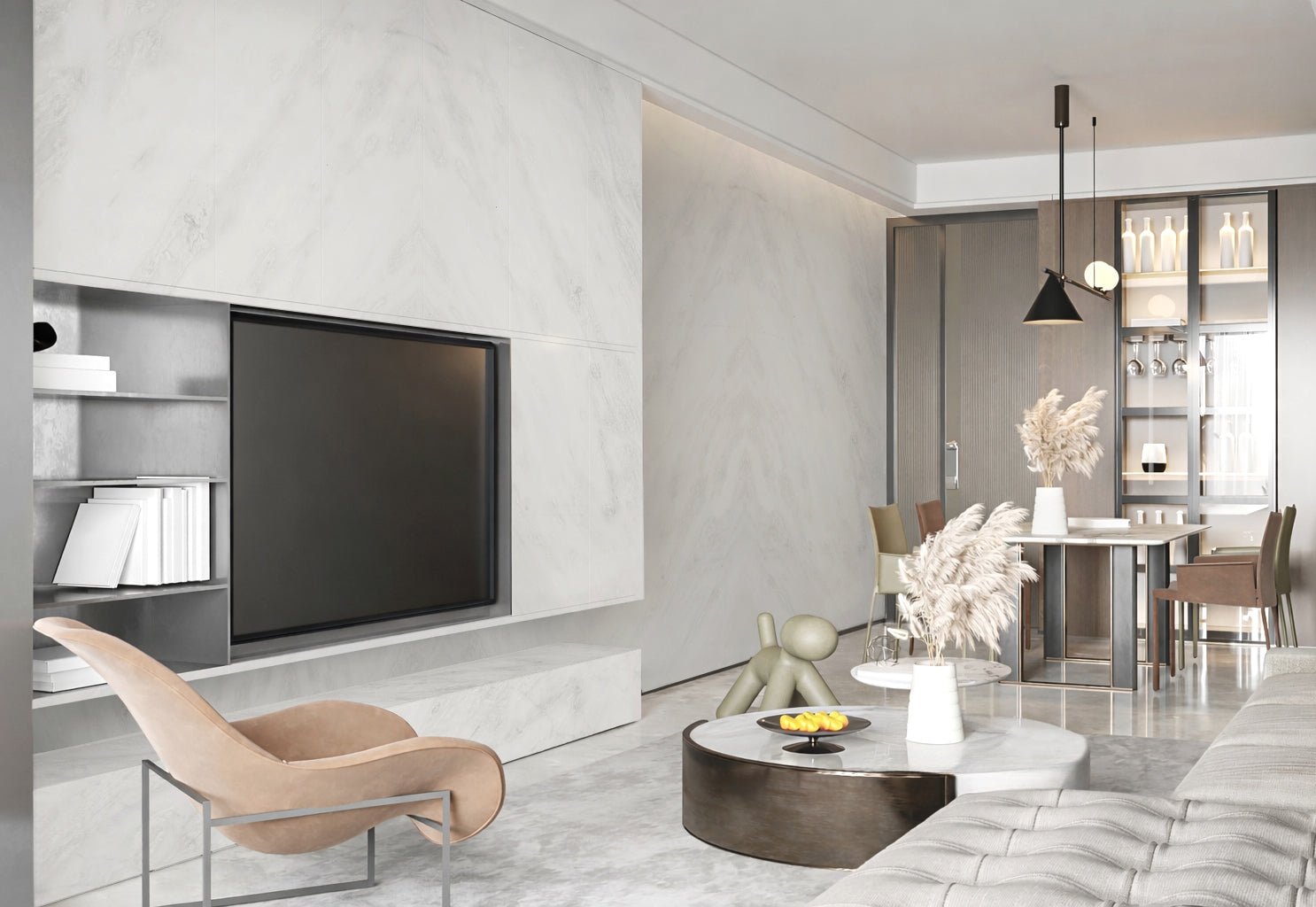 Bianco Rhino Marble Marble Couture - Zicana Boutique - 17