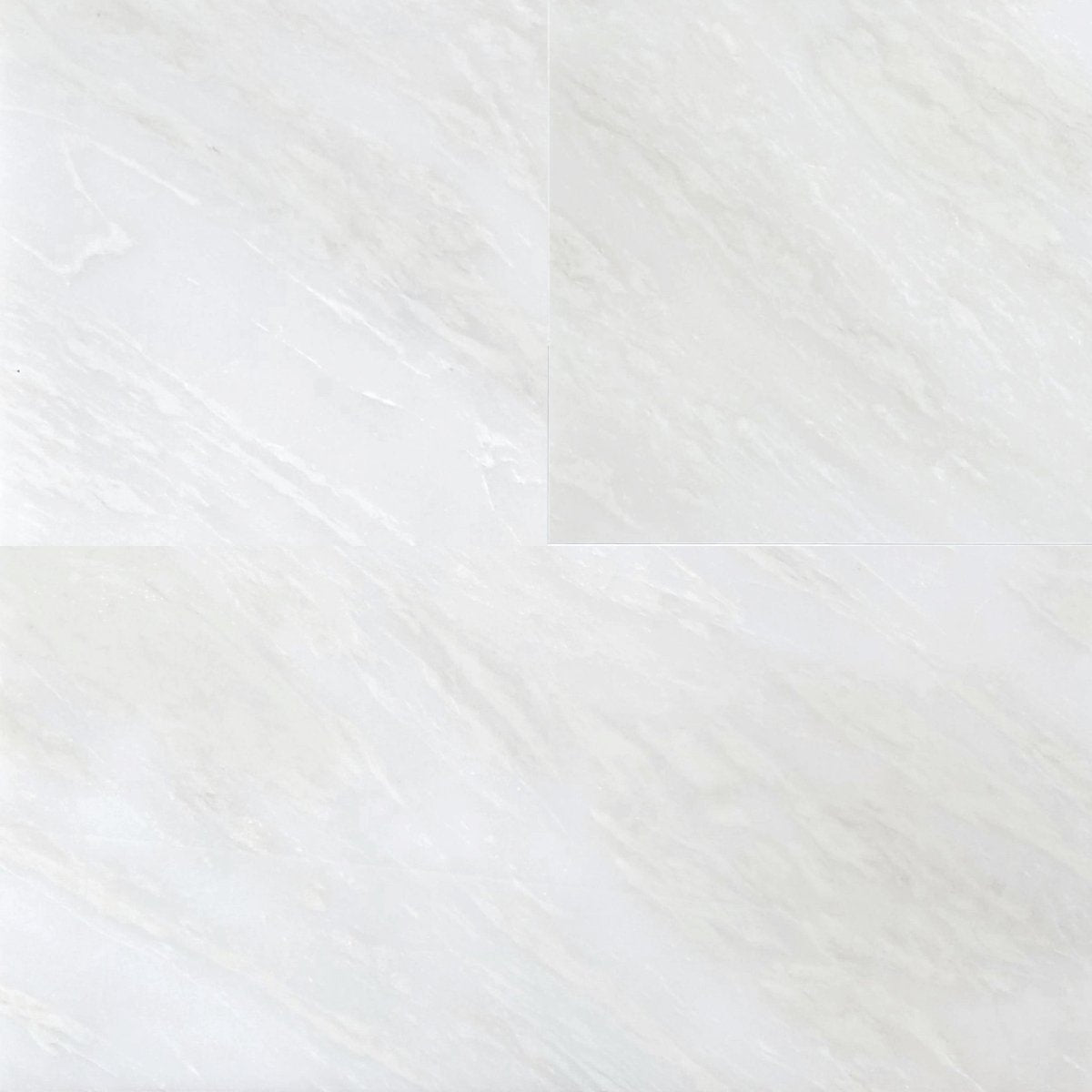 Bianco Rhyno Polished Marble File Tile 12''x24''x3/8'' Zicana Boutique - Zicana Boutique - 1
