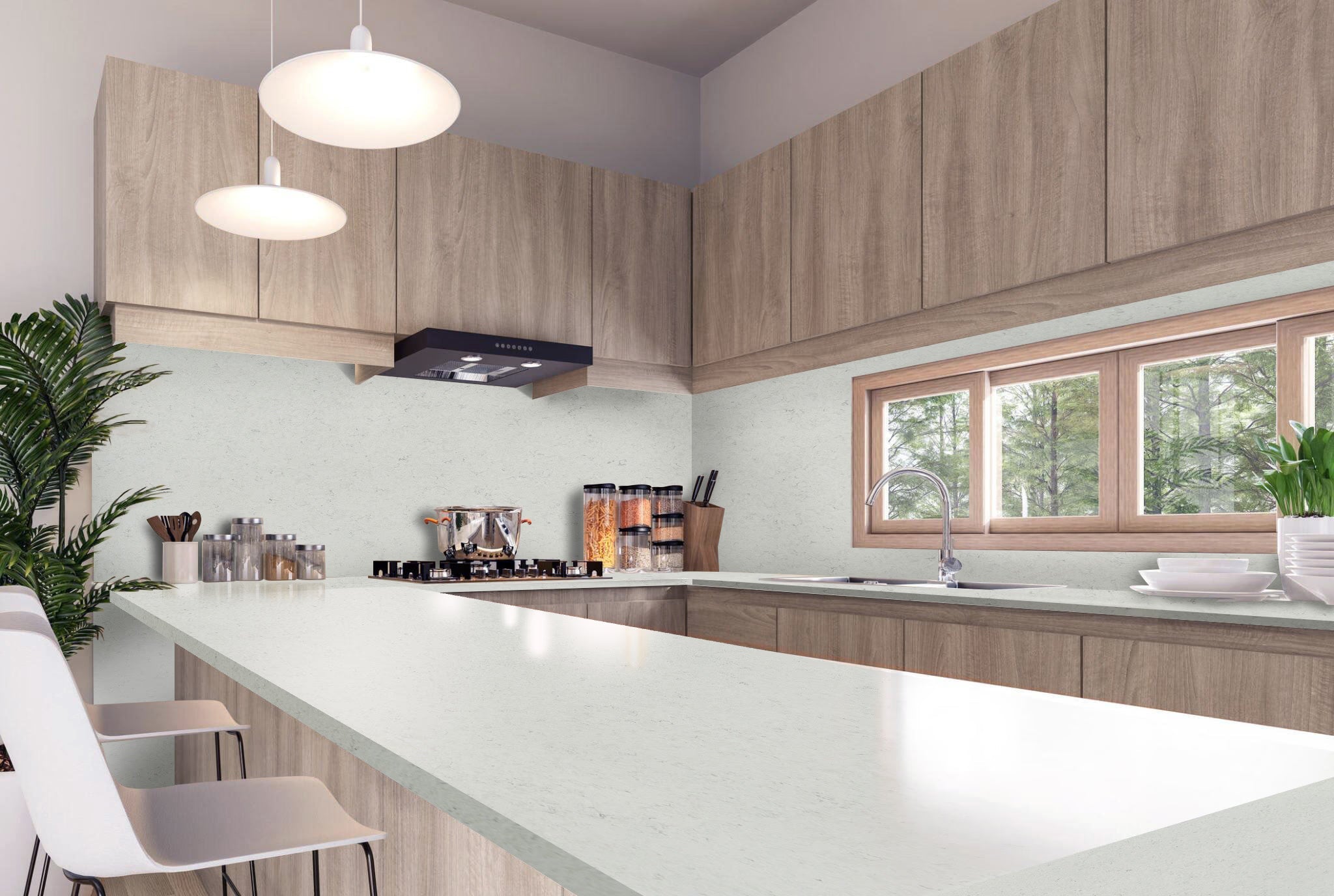 Bianco White Tessa Quartz Tessa Stones - Zicana Boutique - 2