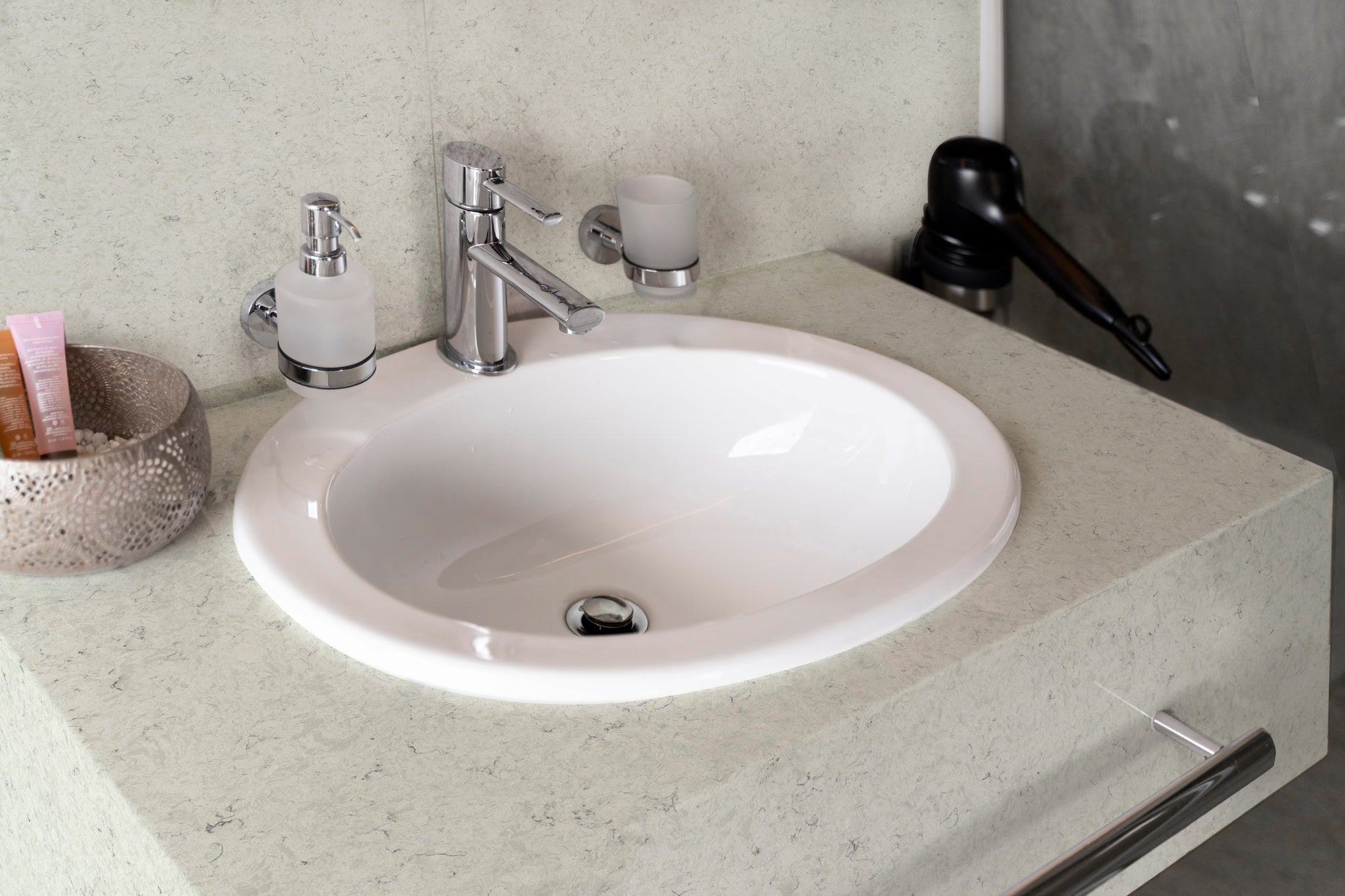 Bianco White Tessa Quartz Tessa Stones - Zicana Boutique - 3