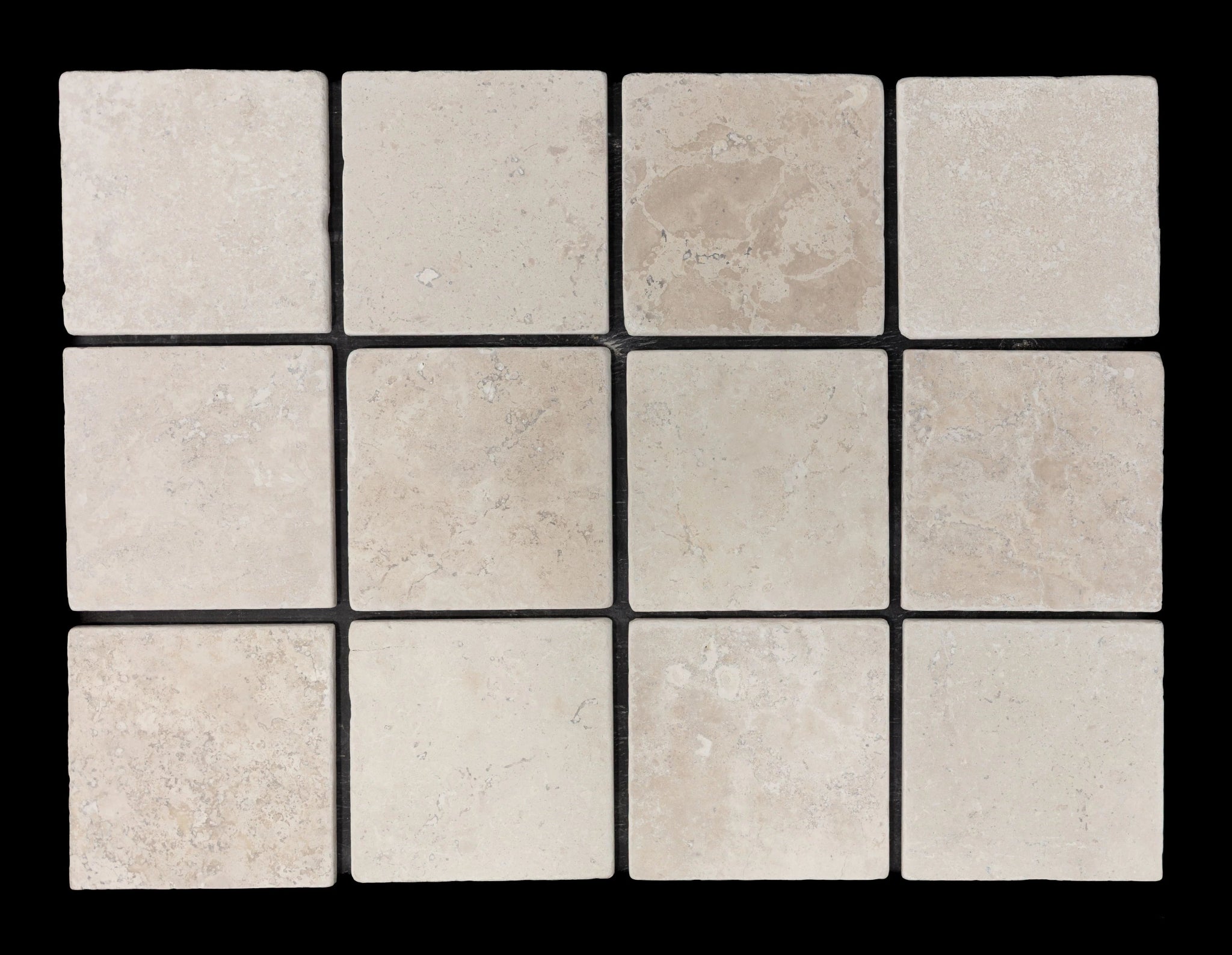 Birch White Travertine Tile 8" x 8" Zicana Boutique - Zicana Boutique - 4