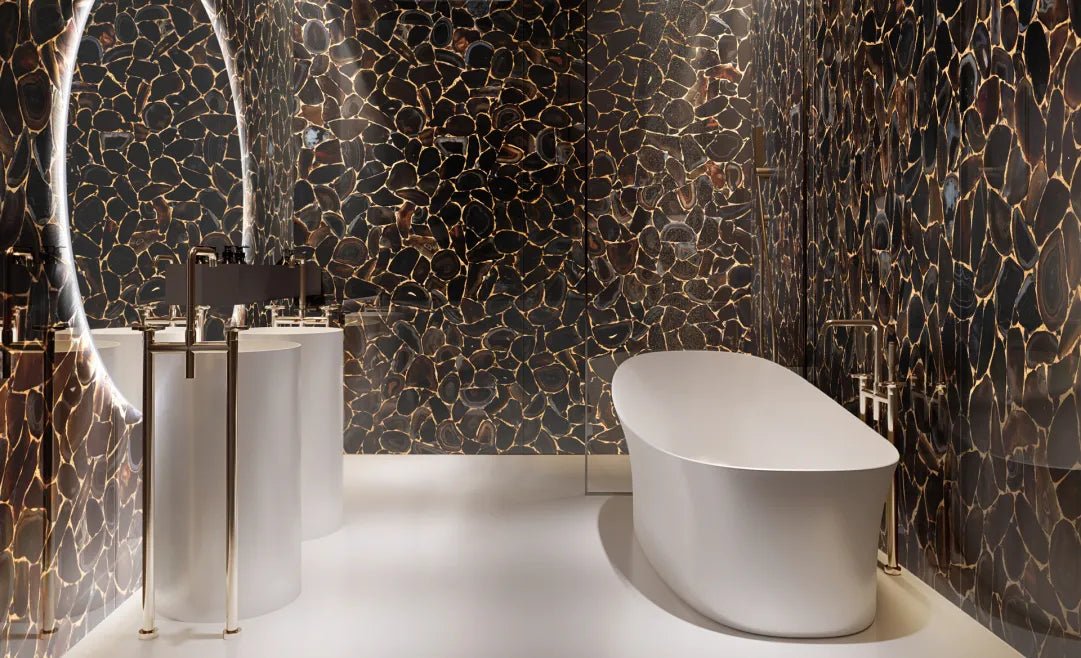 Black Diamond Agate Gemstone Zicana Boutique - Zicana Boutique - 2