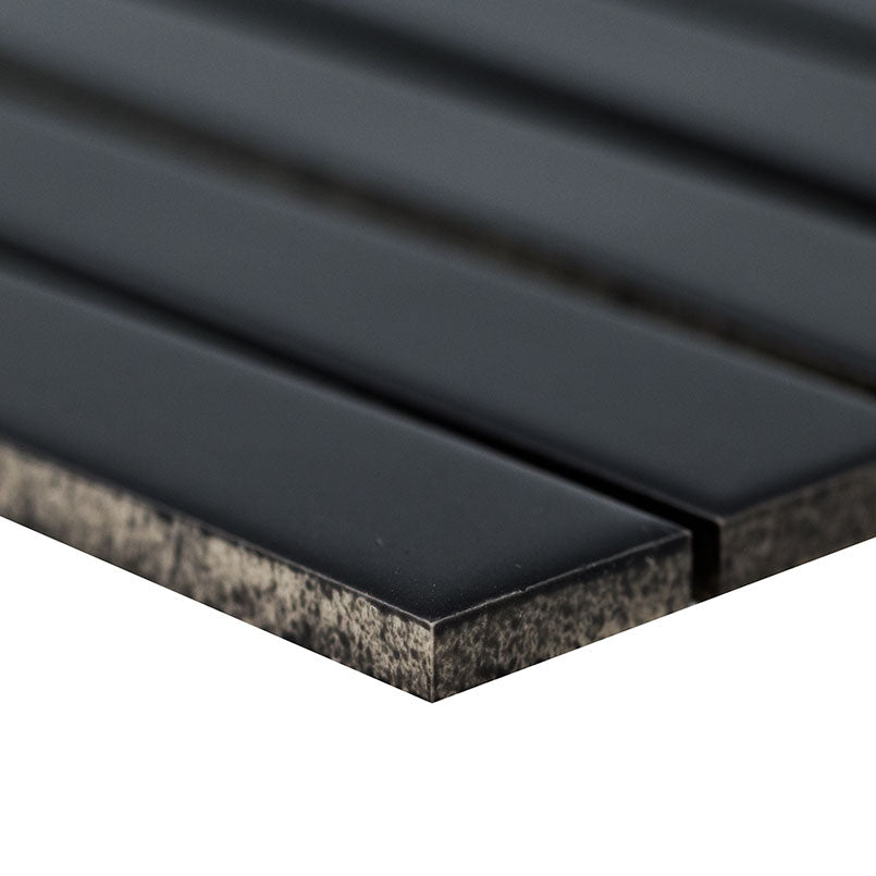 Black Porcelain MSI Field Tiles 1" X 6" Stack Pattern MSI - Zicana Boutique - 3
