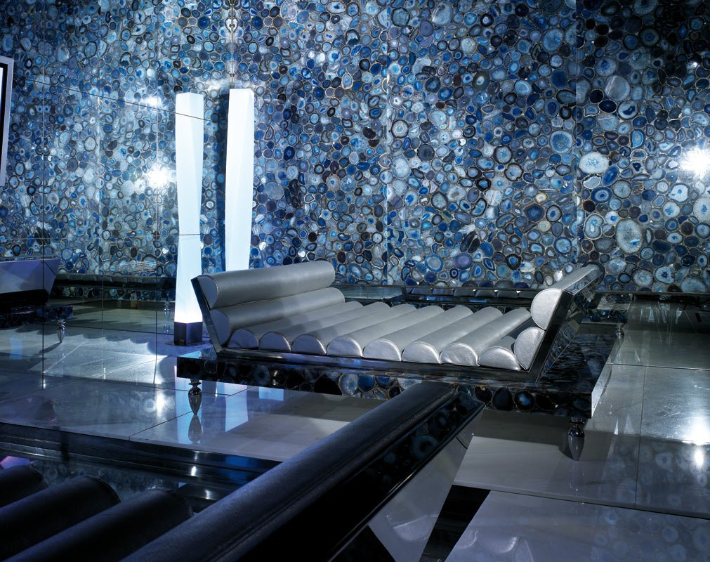 Blue Agate Precious Stone Antolini - Zicana Boutique - 5