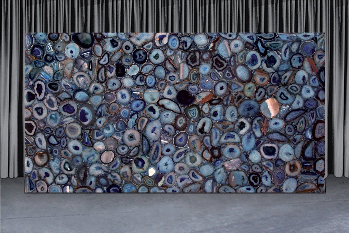 Blue Agate Precious Stone Antolini - Zicana Boutique - 7