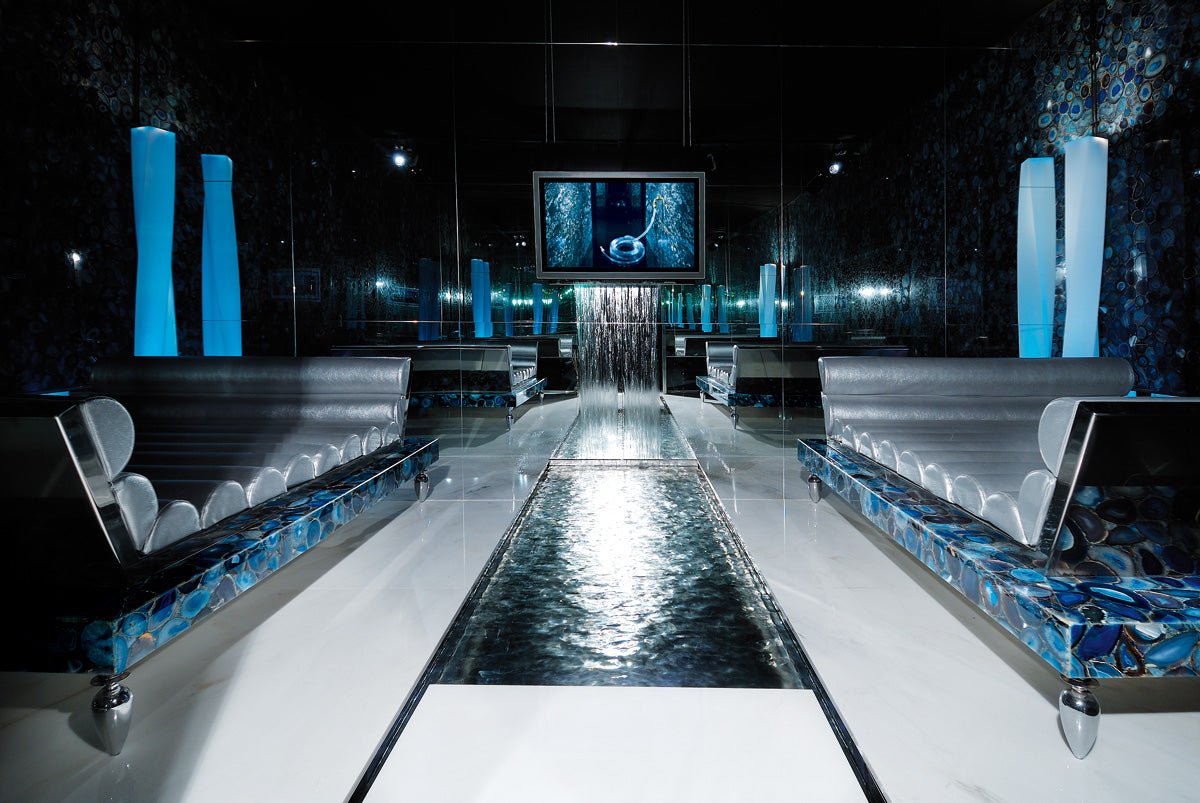 Blue Agate Precious Stone Antolini - Zicana Boutique - 4