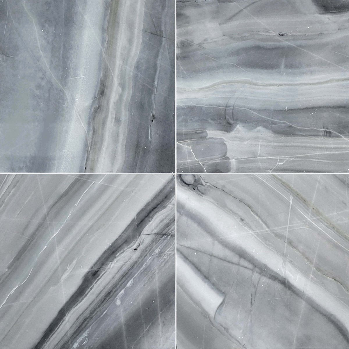 Blue Mont Polished Marble Field Tile 12''x12''x3/8'' Zicana Boutique - Zicana Boutique - 1