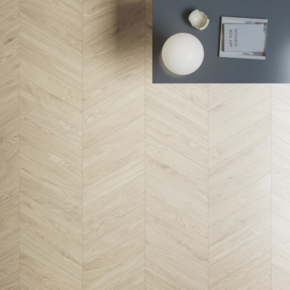 Bois Chevron Avorio Tile Artistic Tile - Zicana Boutique - 3