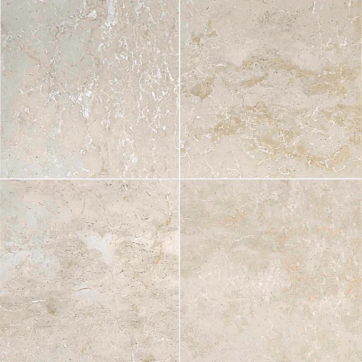 Botticino Polished Marble Field Tile 12''x12'' Zicana Boutique - Zicana Boutique - 1