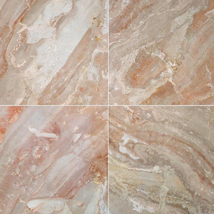 Breccia Oniciata Polished Marble Field Tile 12''x12'' Zicana Boutique - Zicana Boutique - 1