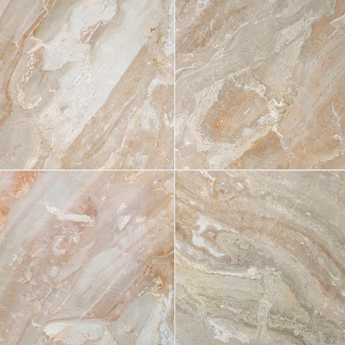 Breccia Oniciata Polished Marble Field Tile 12''x12''x3/8'' Zicana Boutique - Zicana Boutique - 1