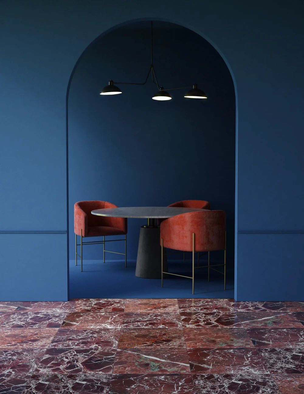 Breccia Vino Marble Tile Artistic Tile - Zicana Boutique - 2