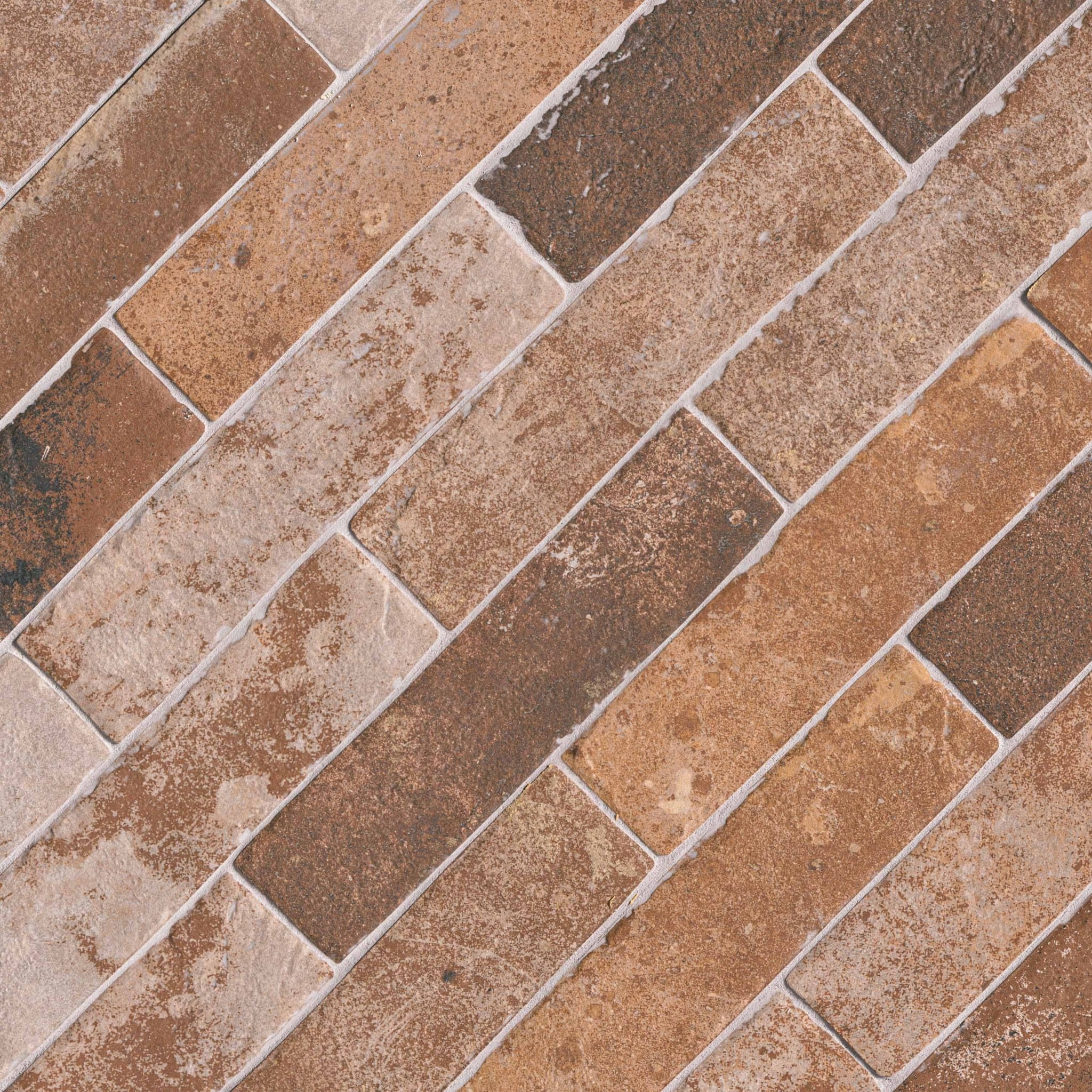 Brickstone Red Brick Porcelain MSI Field Tiles 2" X 10" MSI - Zicana Boutique - 3