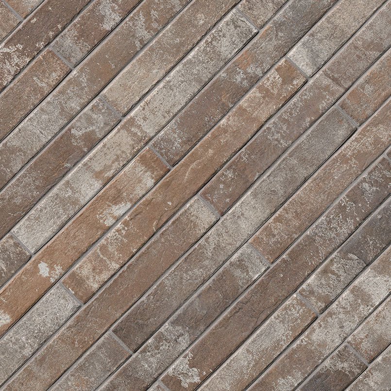 Brickstone Rustique Red Brick Porcelain MSI Field Tiles 2" X 18" MSI - Zicana Boutique - 3