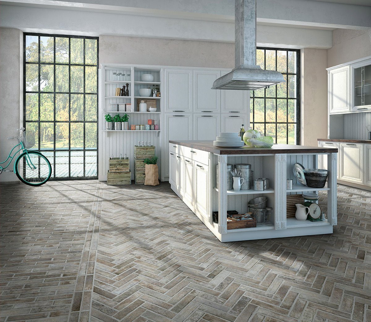 Brickstone Taupe Brick Porcelain MSI Field Tiles 2" X 10" MSI - Zicana Boutique - 9