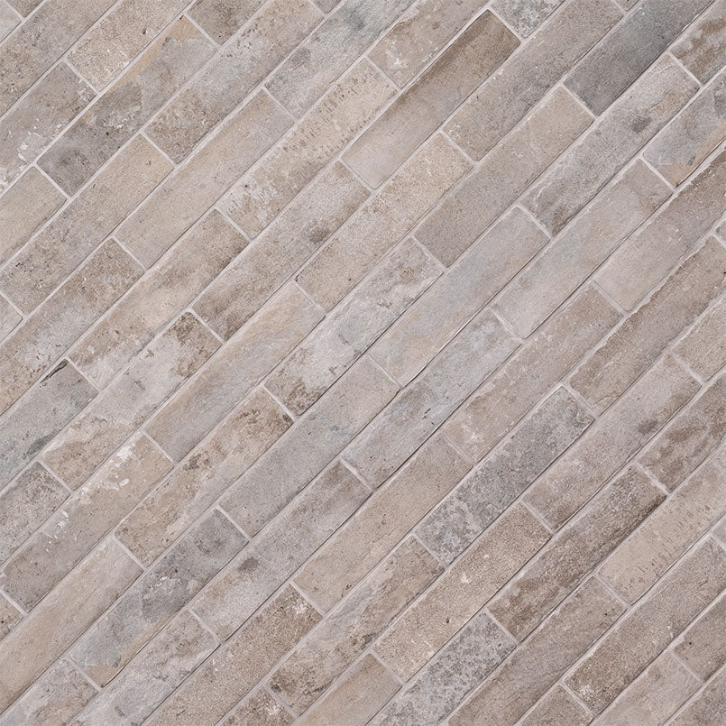 Brickstone Taupe Brick Porcelain MSI Field Tiles 2" X 10" MSI - Zicana Boutique - 4