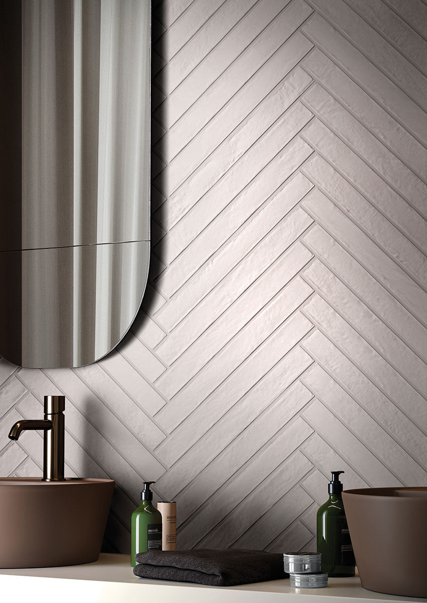 Brickstone White Brick Porcelain MSI Field Tiles 2" X 18" MSI - Zicana Boutique - 2