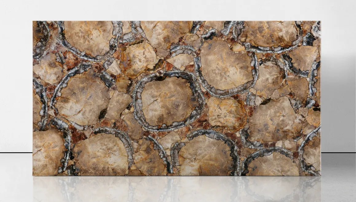 Brown Petrified Wood Precious Stone Zicana Boutique - Zicana Boutique - 10