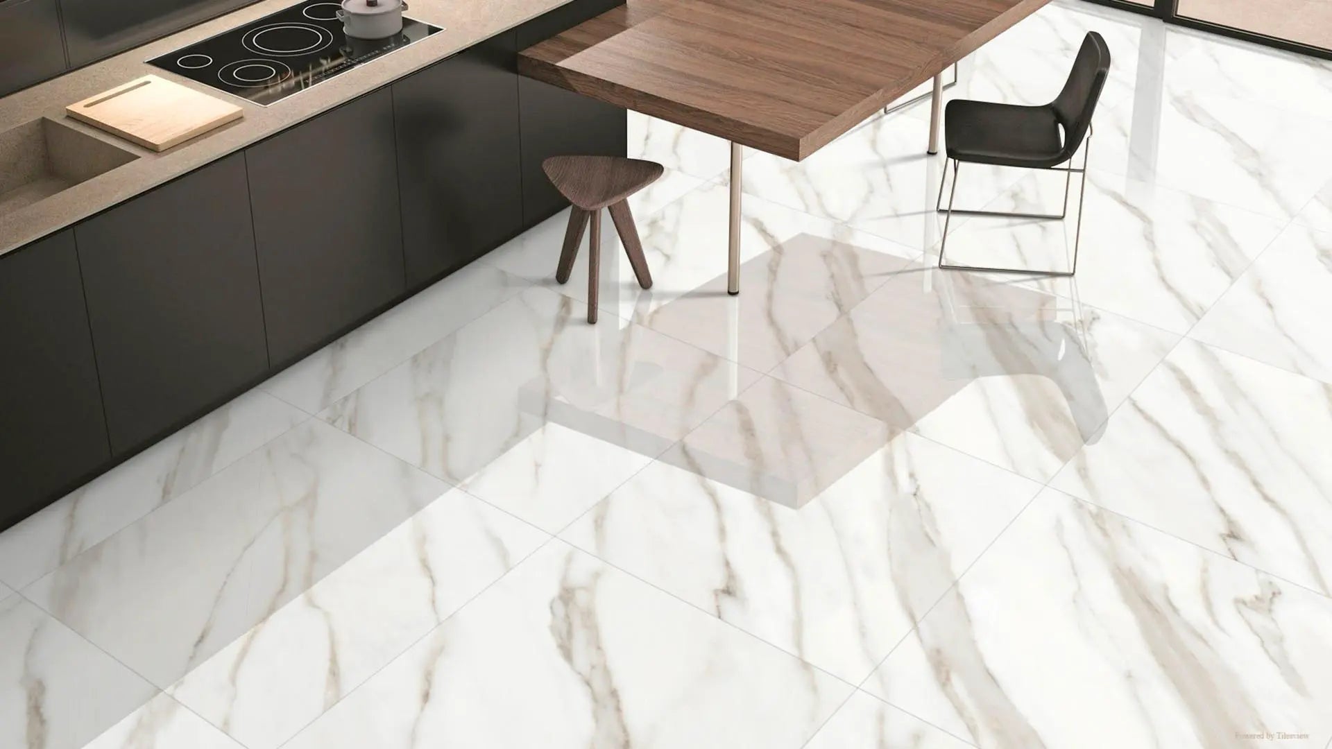 Calacatta Aline Raphael 48" x 96" Field Tile Raphael Porcelain - Zicana Boutique - 3