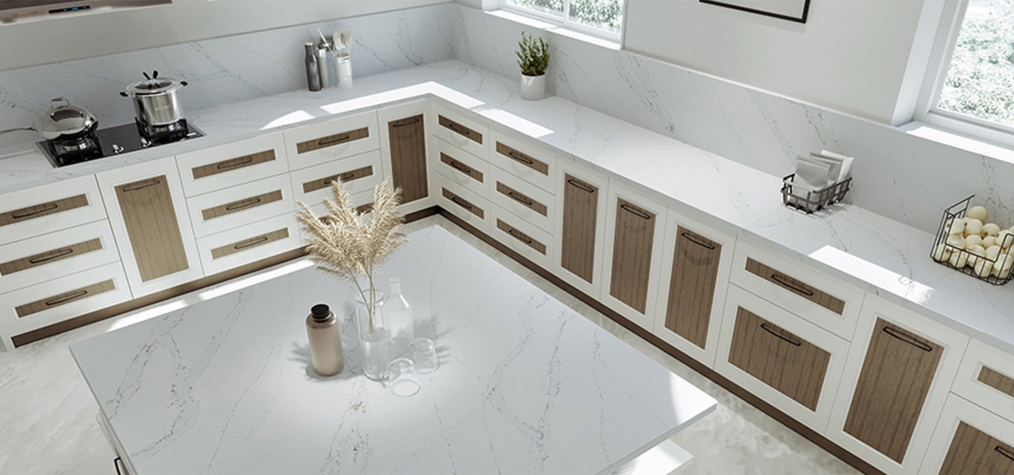 Calacatta Altos Variant Quartz Variant- Zicana Boutique -4
