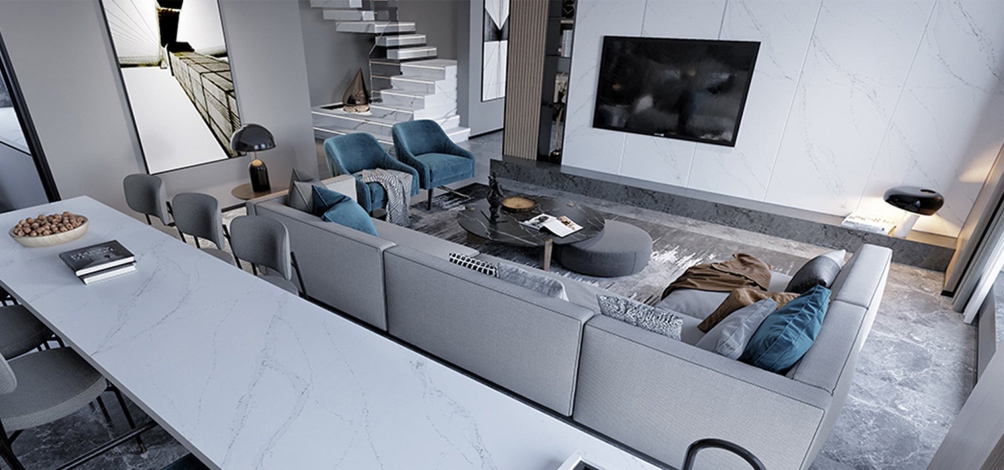 Calacatta Altos Variant Quartz Variant- Zicana Boutique -5