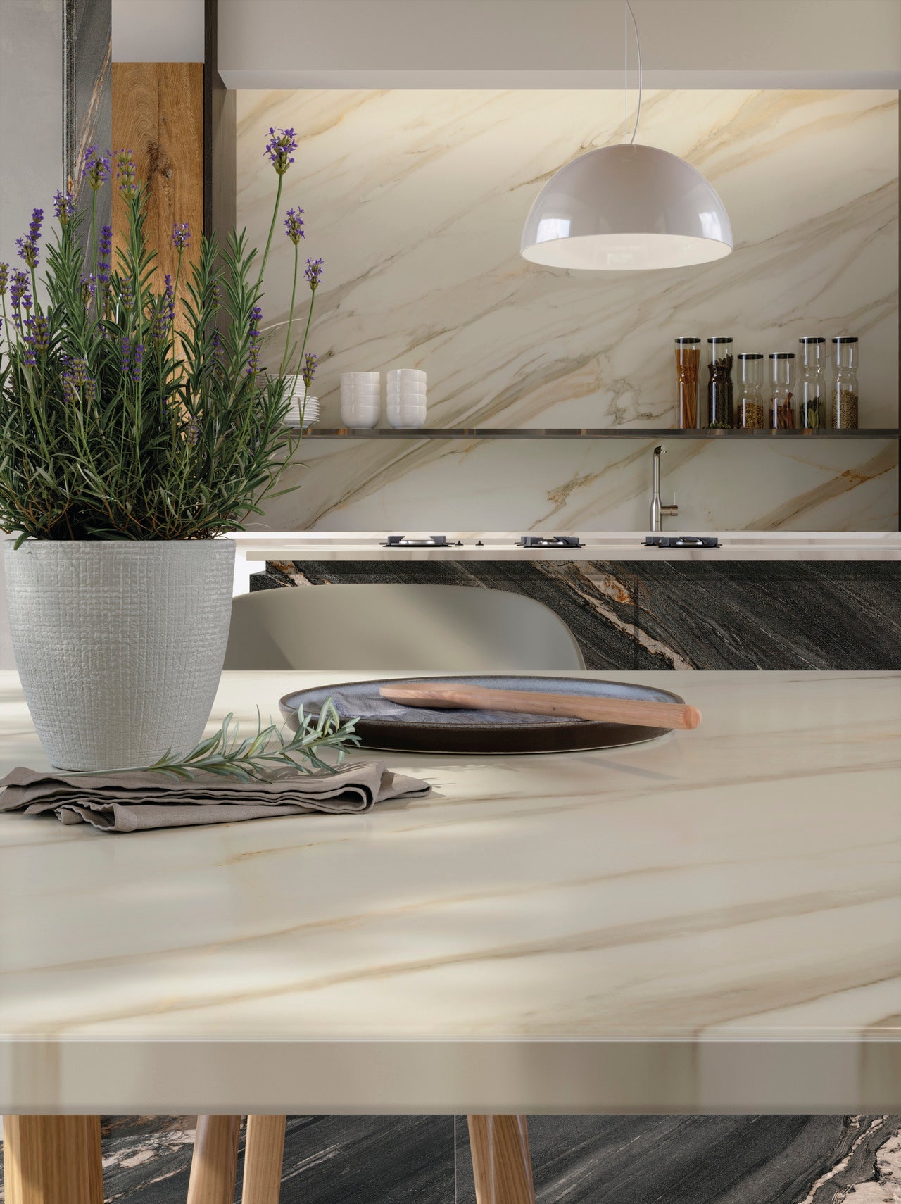 Calacatta Aureo 4D Sapienstone SapienStone - Zicana Boutique - 4