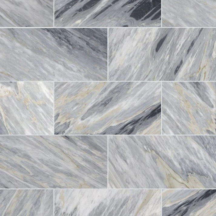 Calacatta Bluette Polished Marble Field Tile 6''x12'' Zicana Boutique - Zicana Boutique - 1