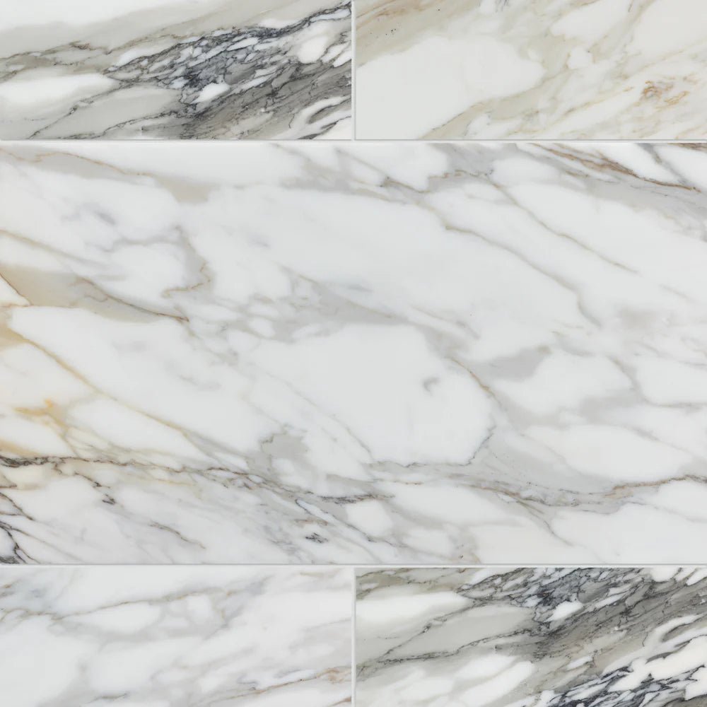 Calacatta Borghini Marble Tiles 12''x 24'' Zicana Boutique - Zicana Boutique - 1