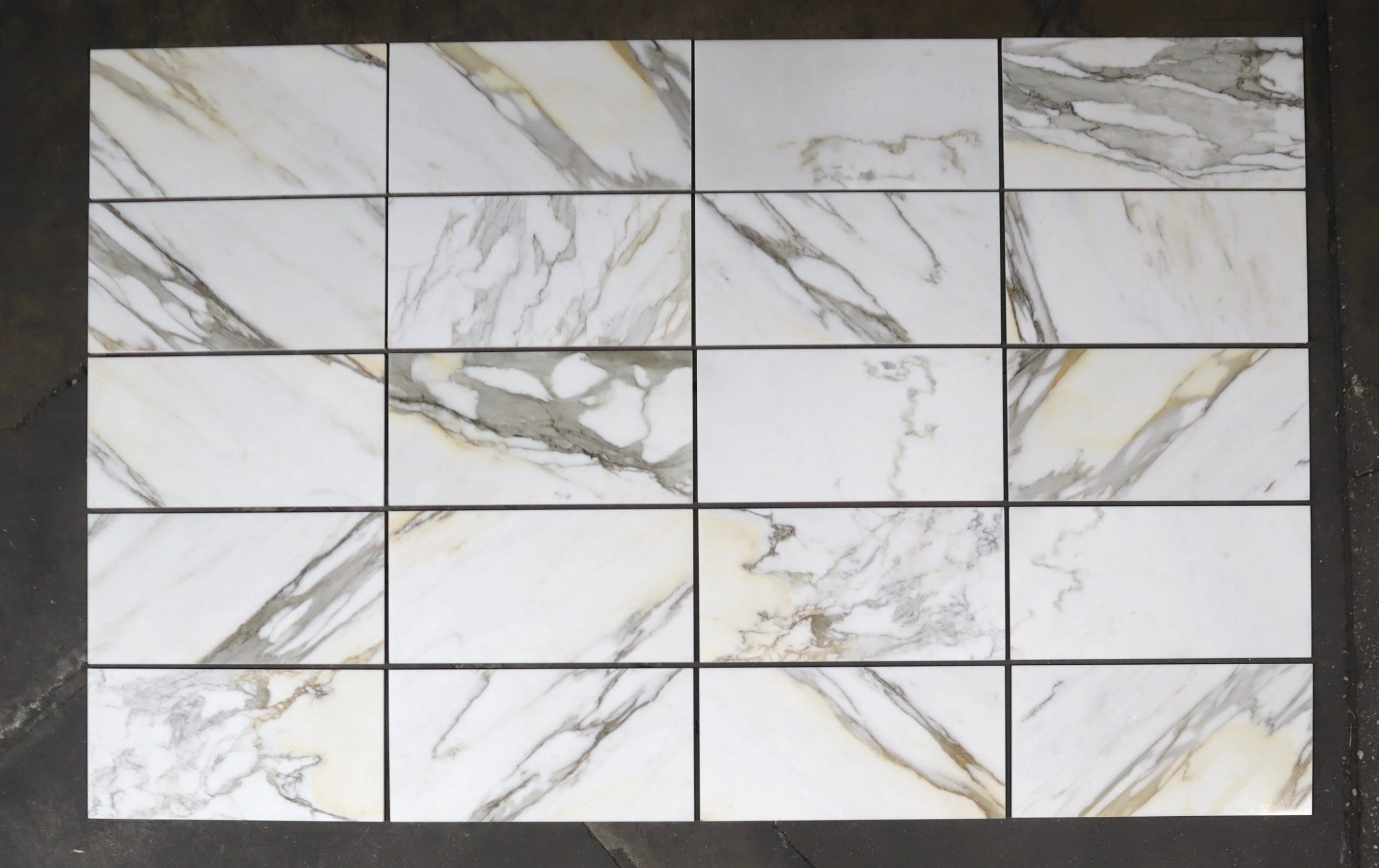 Calacatta Borghini Marble Tiles 12''x 24'' Zicana Boutique - Zicana Boutique - 12