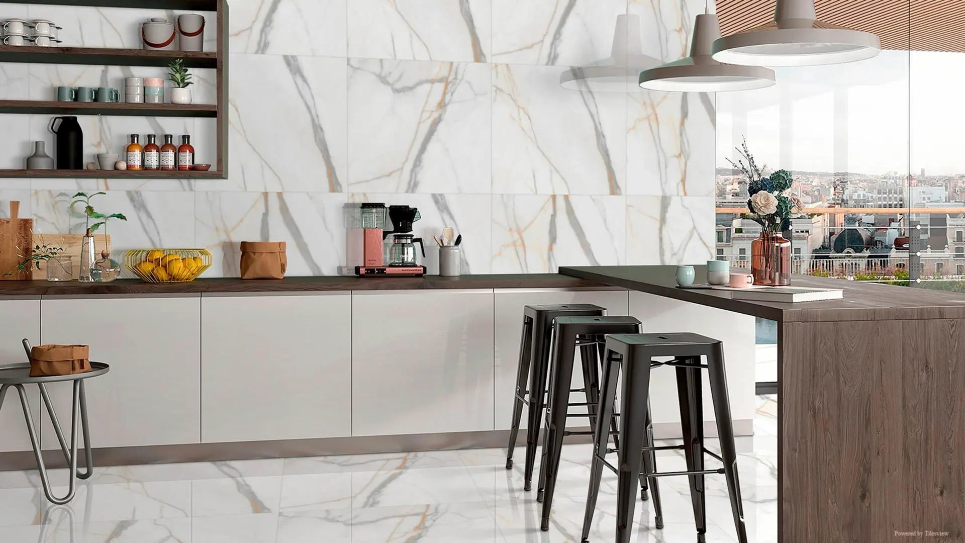 Calacatta Borghini Raphael 48" x 96" Field Tile Raphael Porcelain - Zicana Boutique - 3