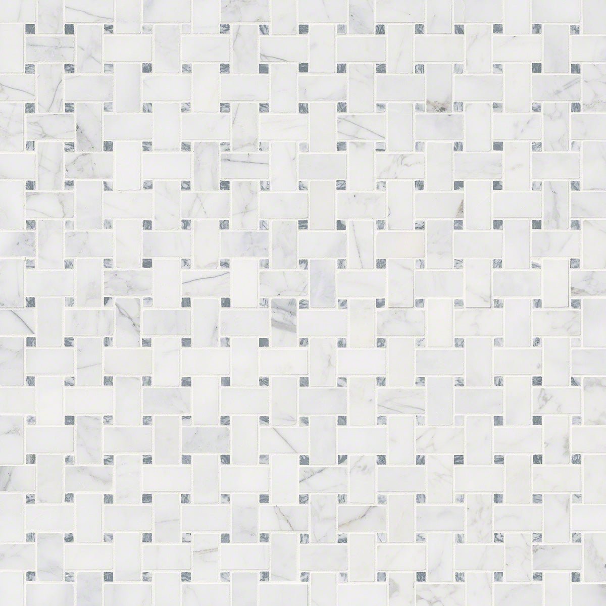 Calacatta Cressa Marble MSI Mosaic Tiles 12" X 12" Basketweave Pattern MSI - Zicana Boutique - 3