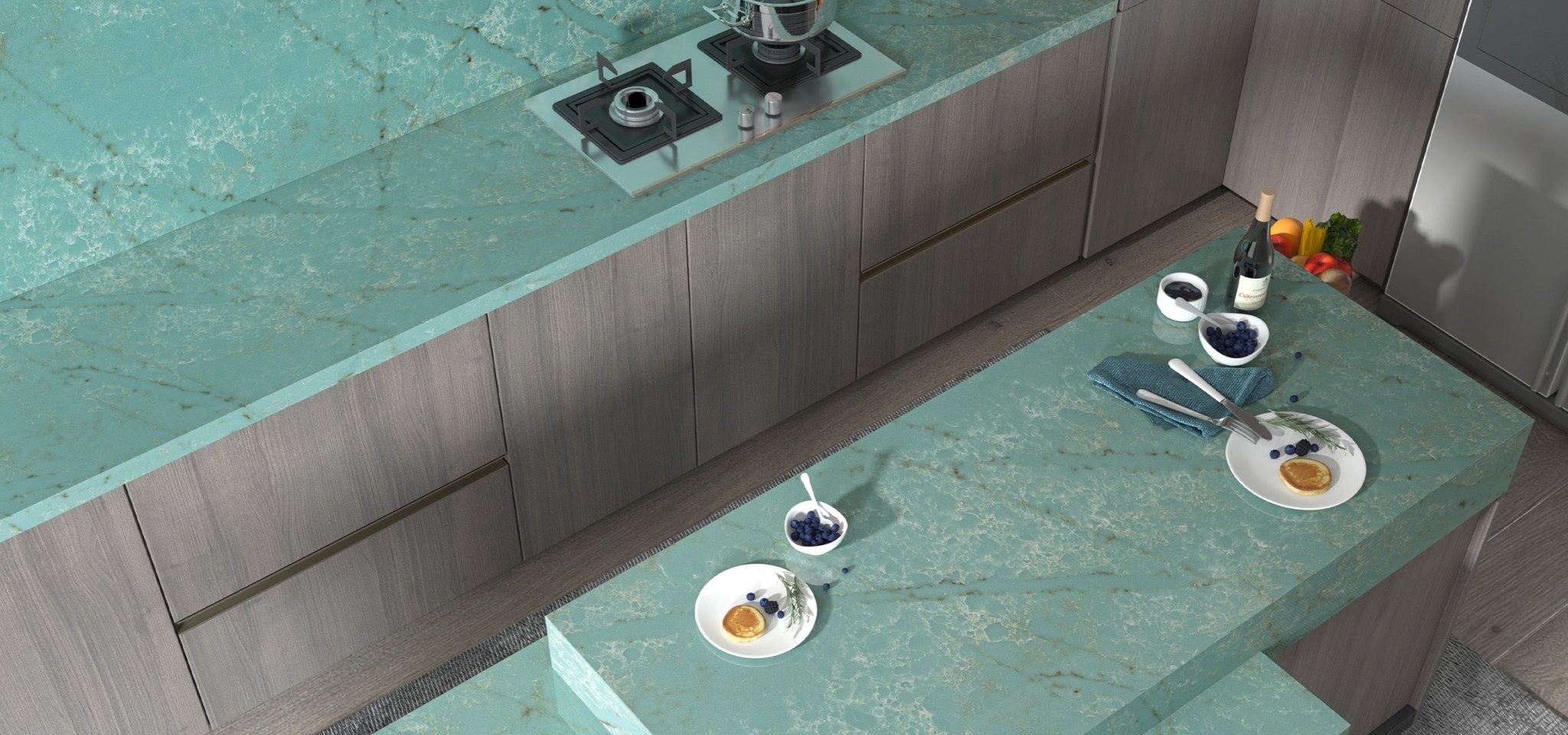 Calacatta Emeralda Variant Quartz Variant- Zicana Boutique -2
