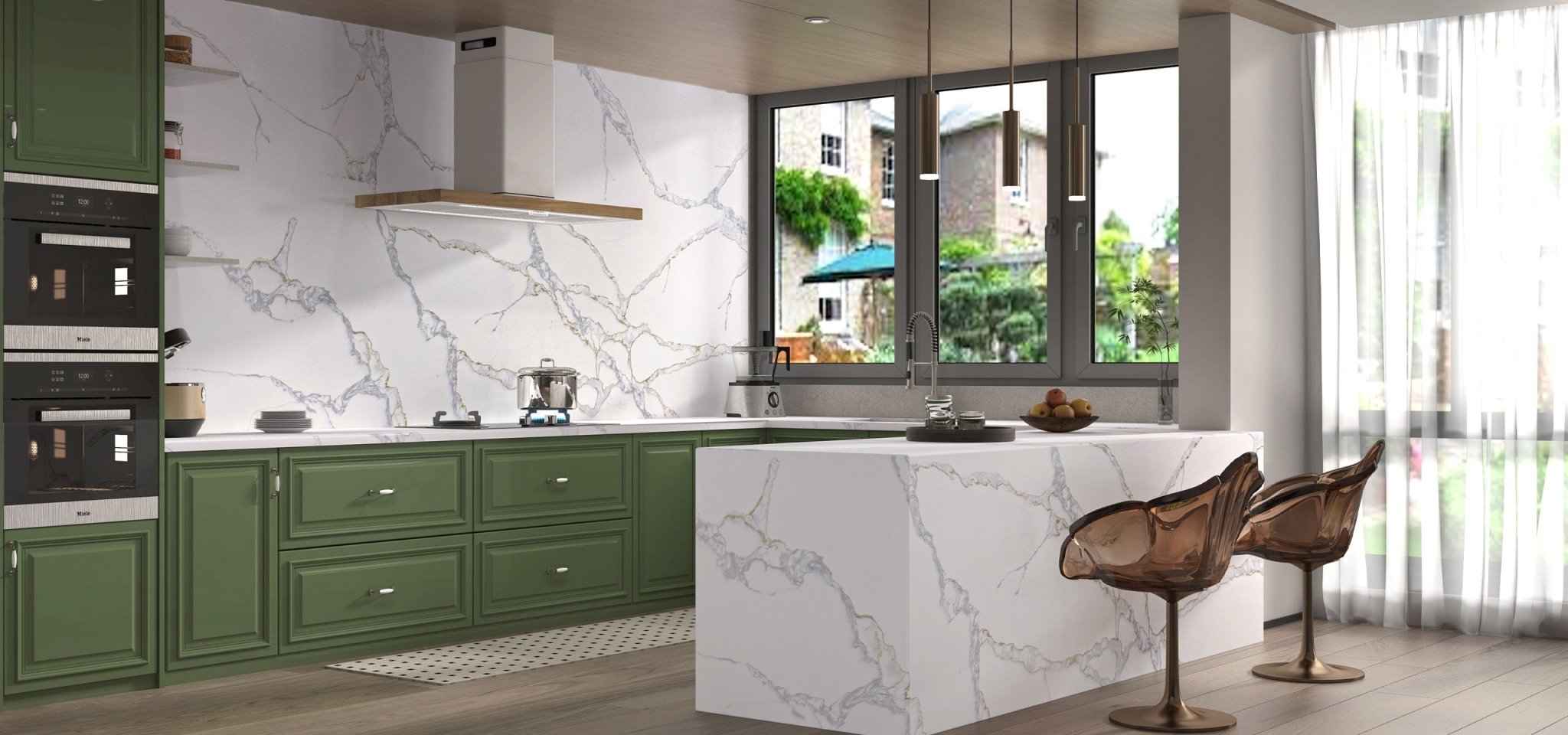 Calacatta Florence Variant Quartz Variant- Zicana Boutique -5