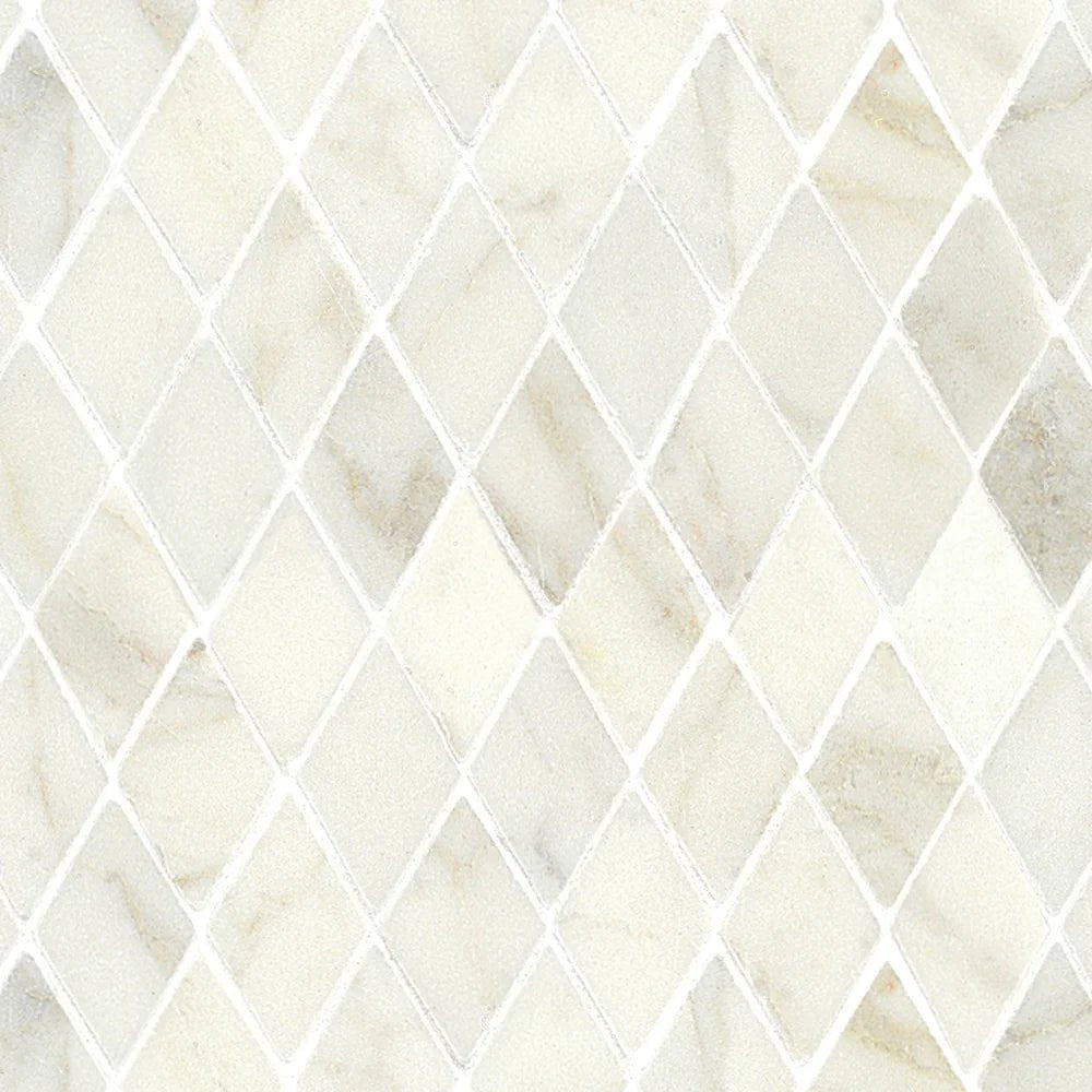 Calacatta Gold Marble Mosaic Diamond Artistic Tile - Zicana Boutique - 1