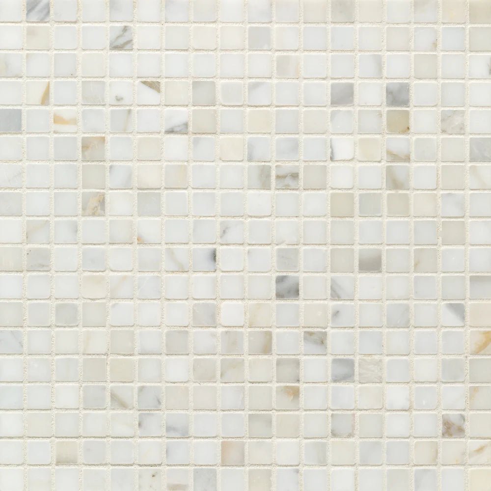 Calacatta Gold Marble Mosaic Straight Joint 1.5cm Artistic Tile - Zicana Boutique - 1