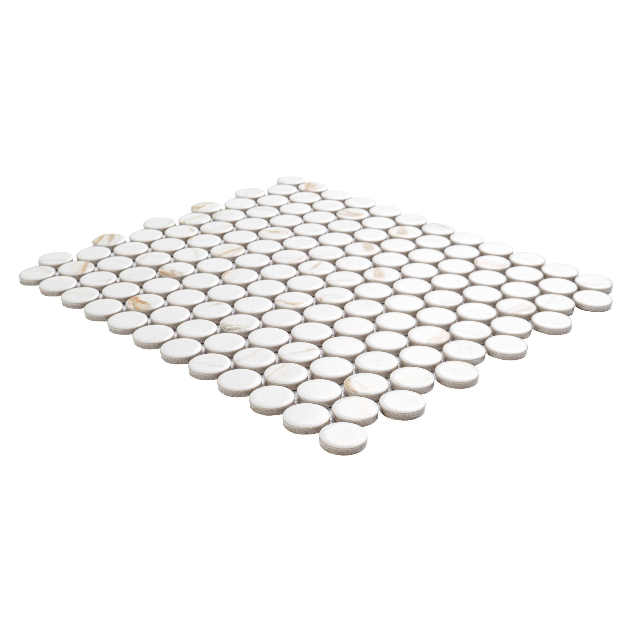 Calacatta Gold Porcelain MSI Field Tiles 11" X 12" Round Pattern MSI - Zicana Boutique - 3