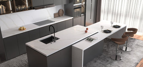 Calacatta Gold Variant Quartz Variant- Zicana Boutique -2