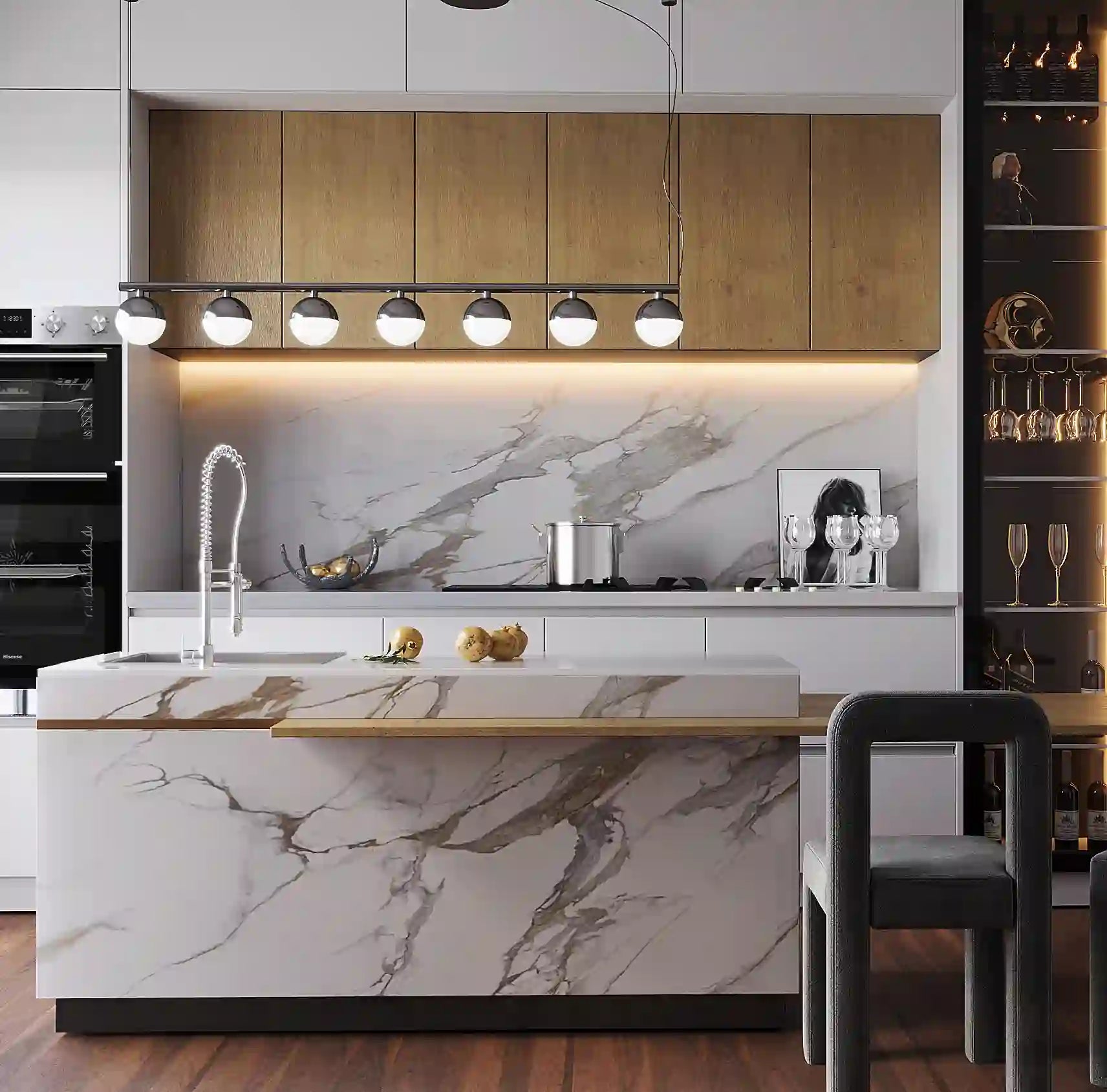 Calacatta Michelangelo 3D Ultra Quartz Ultra Quartz - Zicana Boutique - 2