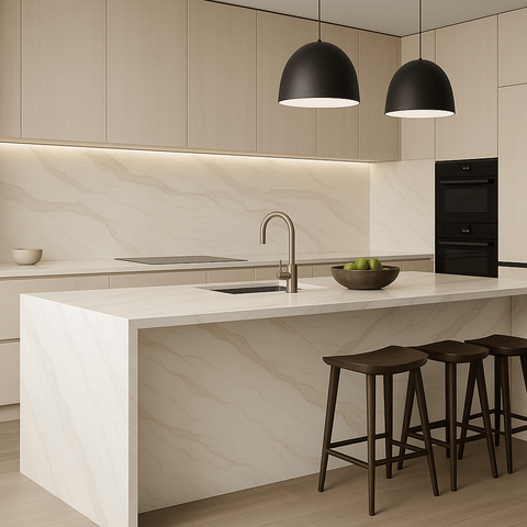 Calacatta Mila Gold Raphael Quartz Raphael Quartz - Zicana Boutique - 2