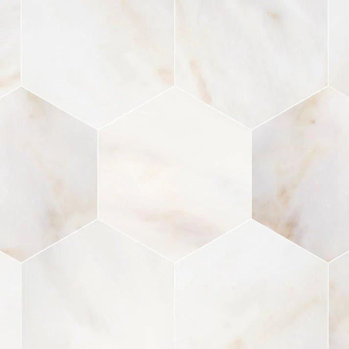 Calacatta Oniciatta Polished Marble 10 1/2'' Hexagon Zicana Boutique - Zicana Boutique - 1