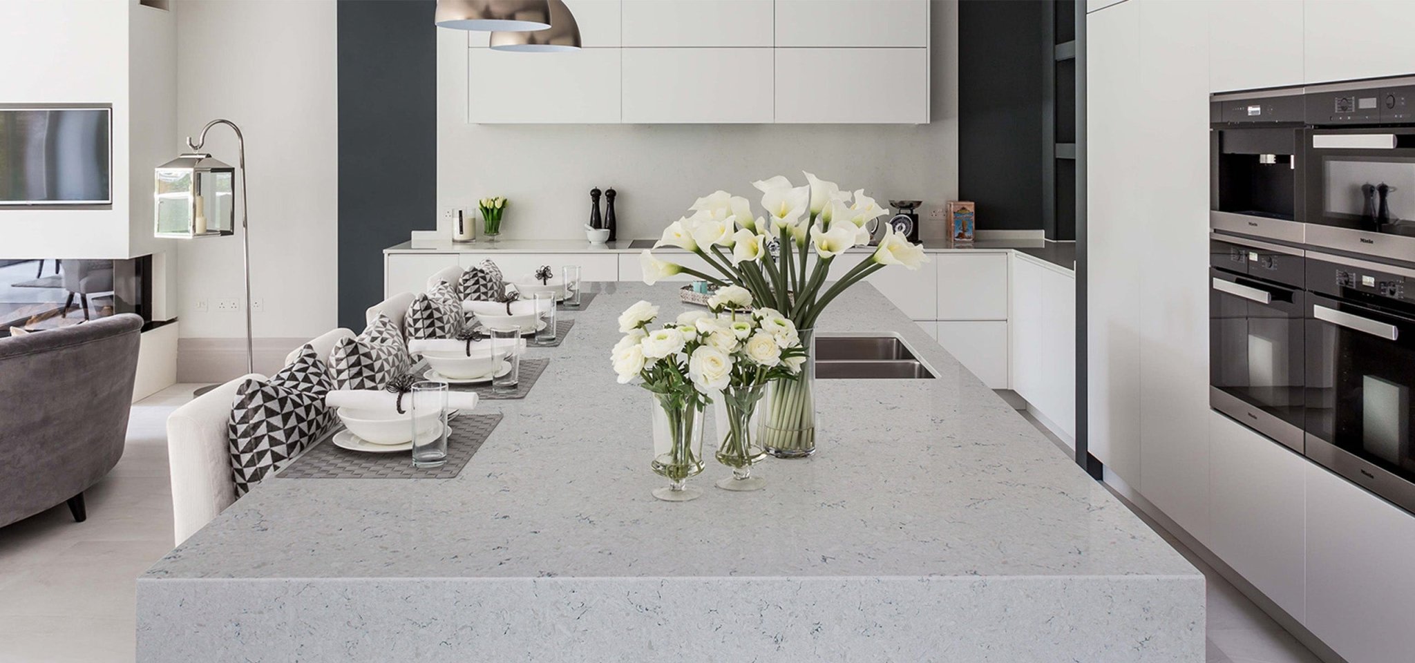 Calacatta Rapture Variant Quartz Variant- Zicana Boutique -2