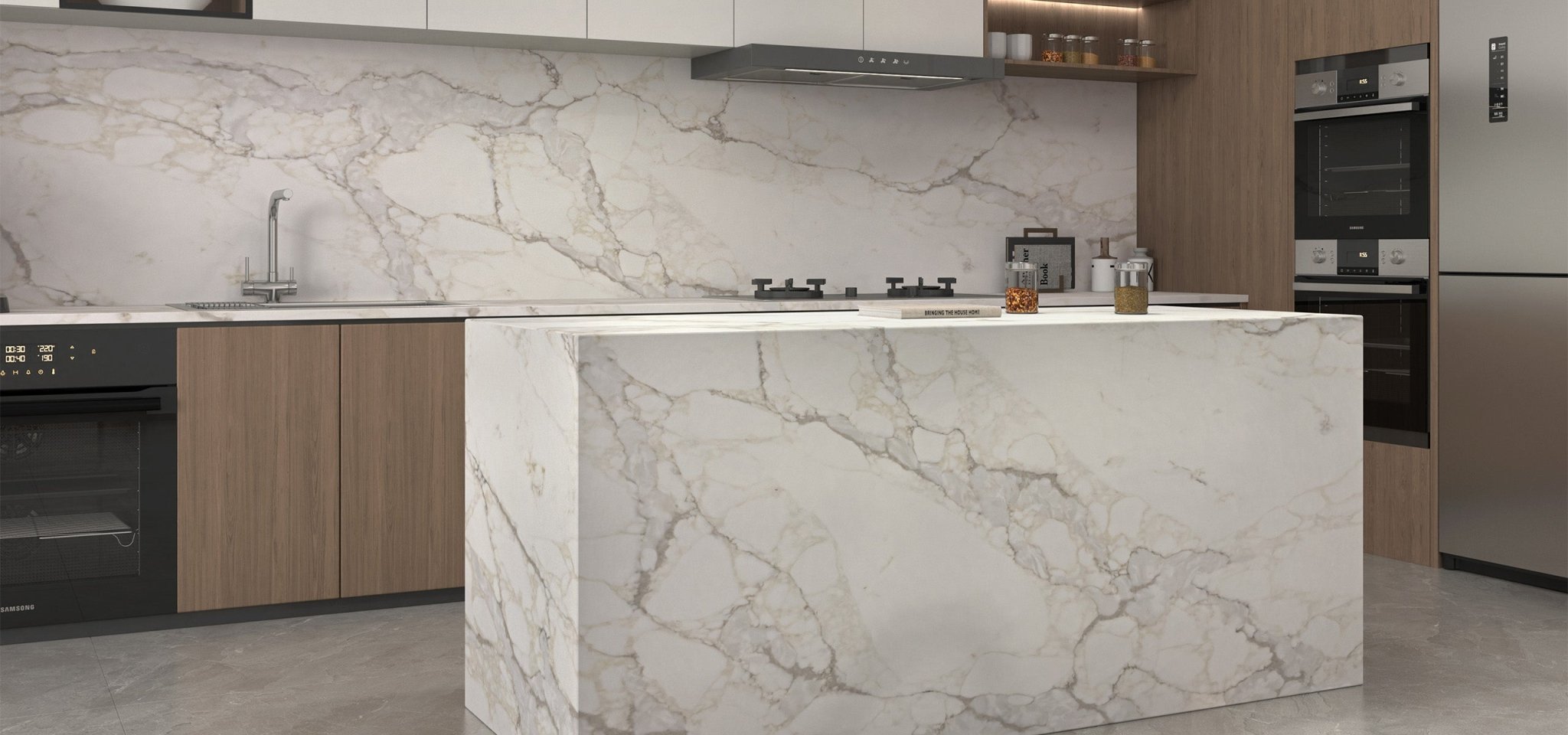 Calacatta Reale Variant Quartz Variant- Zicana Boutique -5