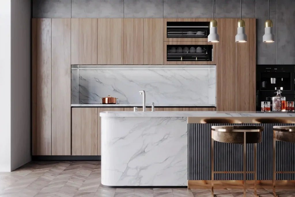 Calacatta Ruggetta 3D Ultra Quartz Ultra Quartz - Zicana Boutique - 2