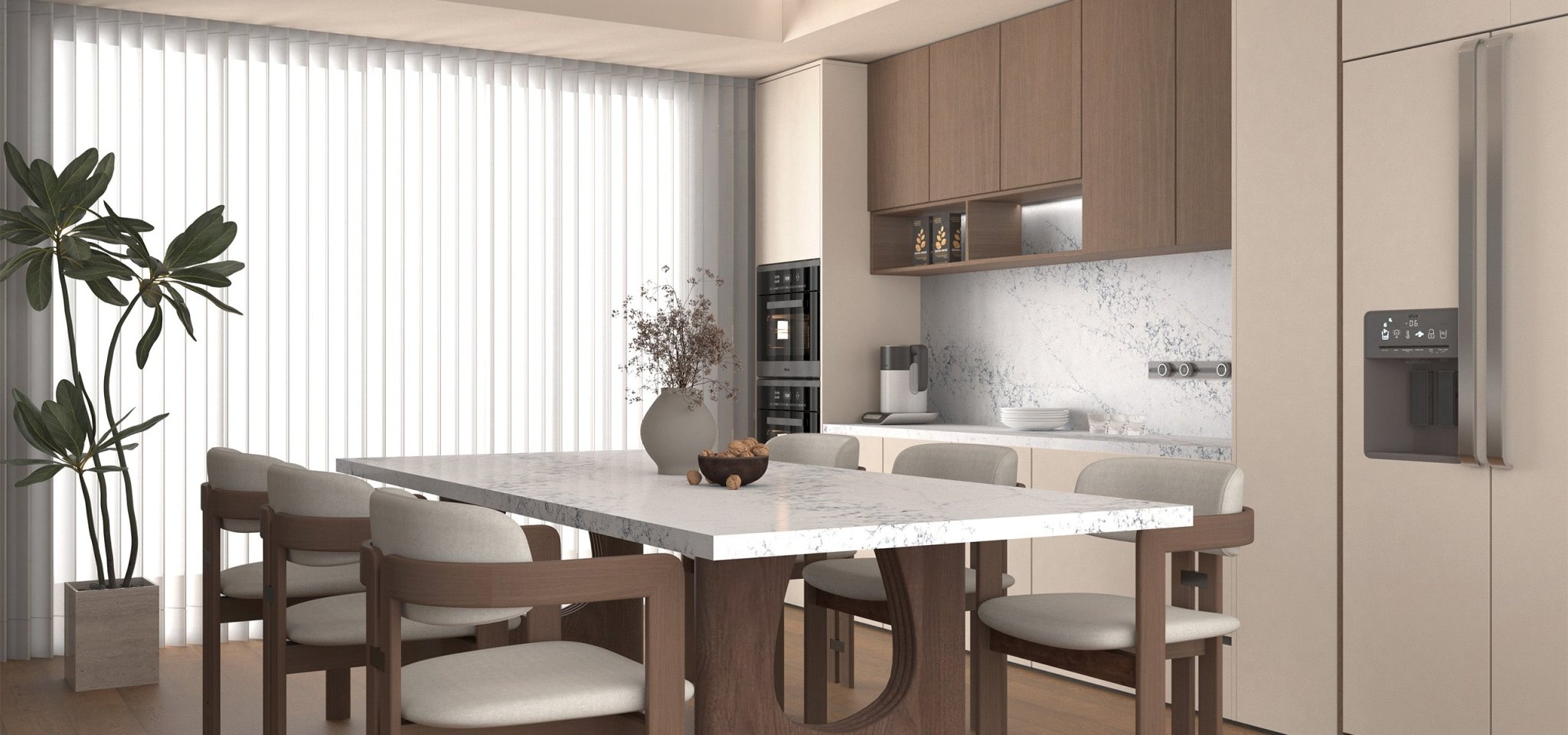 Calacatta Sienna Variant Quartz Variant- Zicana Boutique -4
