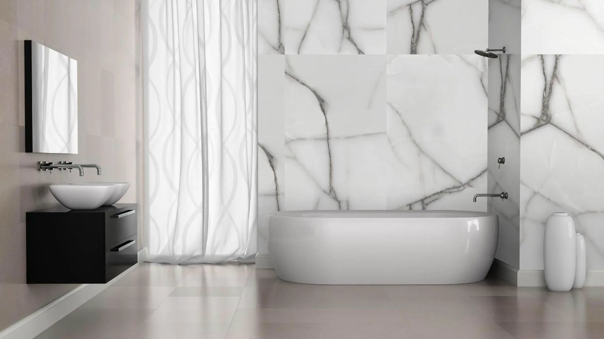 Calacatta Spider Raphael 32" x 64" Field Tile Raphael Porcelain - Zicana Boutique - 2