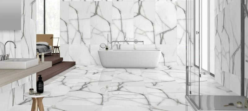 Calacatta Spider Raphael 32" x 64" Field Tile Raphael Porcelain - Zicana Boutique - 2