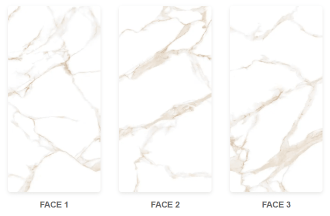 Calacatta Udi Raphael 48" x 96" Field Tile Raphael Porcelain - Zicana Boutique - 7